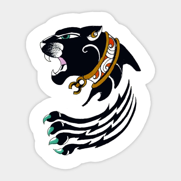 Panthera Sticker by charlotteverduci